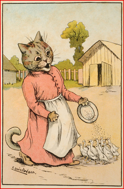 Frontispiece to Cat Alphabet Louis Wain