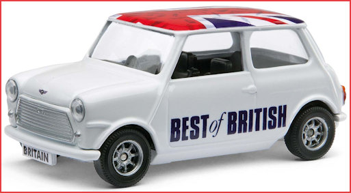 Best of British White Mini with Union Jack Roof