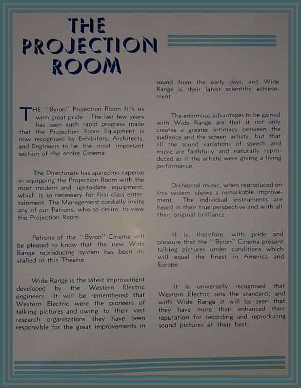 Projection Room Narrative
