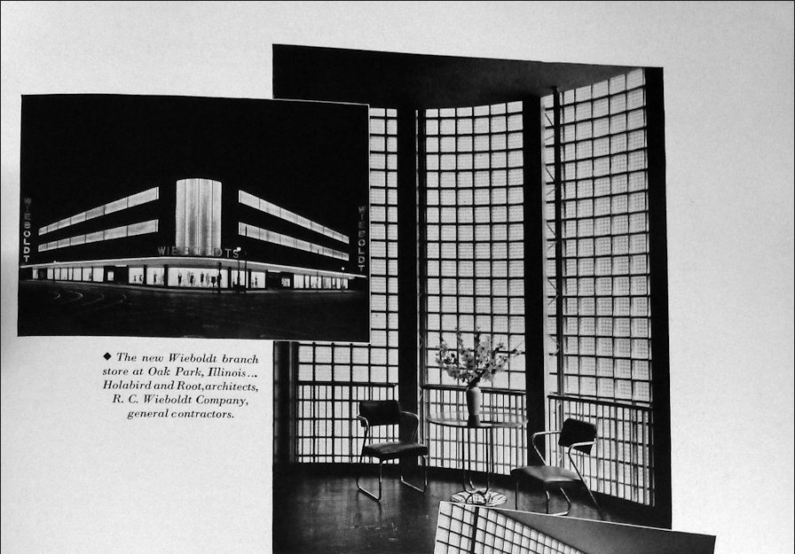 Wieboldt Store Oak Oark Illinois advert