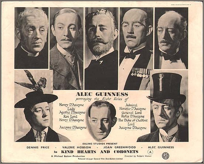 Kind Hearts and Coronets Lobby Card