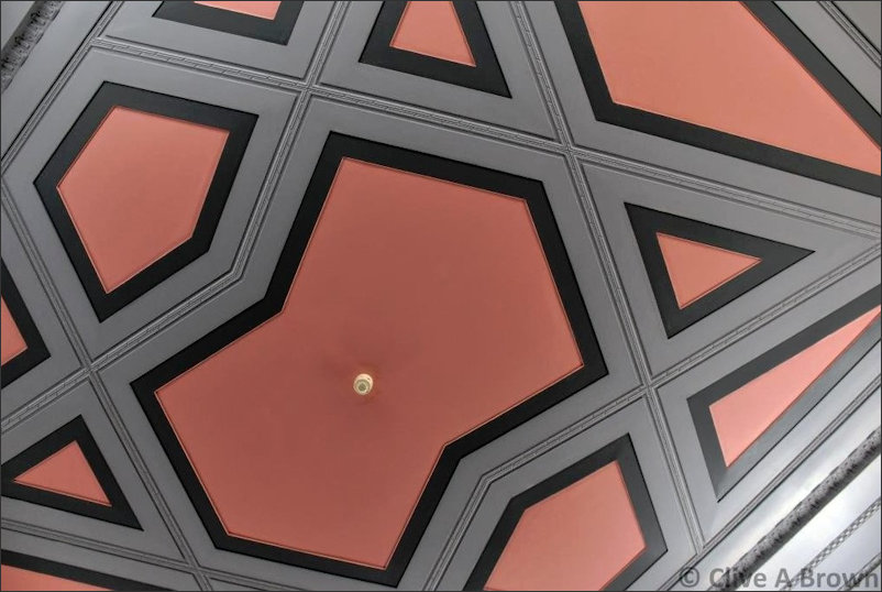 Detail of the Conference Room Ceiling at 55 Broadway