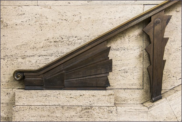 Detail of Bannister wrought metal work