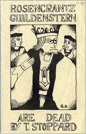 A programme cover for Rosencrantz and Guildenstern are dead from the University of Wyoming