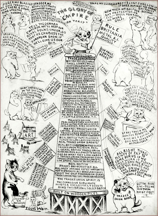 Louis Wain Modern Tower of Babel
