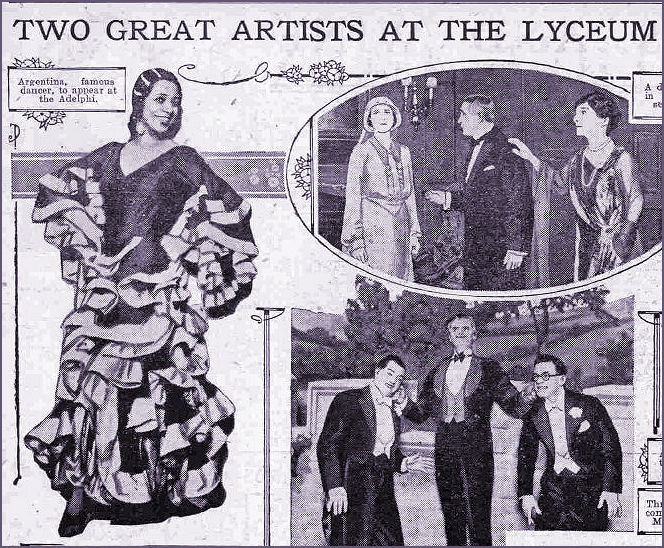 Spanish Dancer Illustration from Daily Mirror 1931
