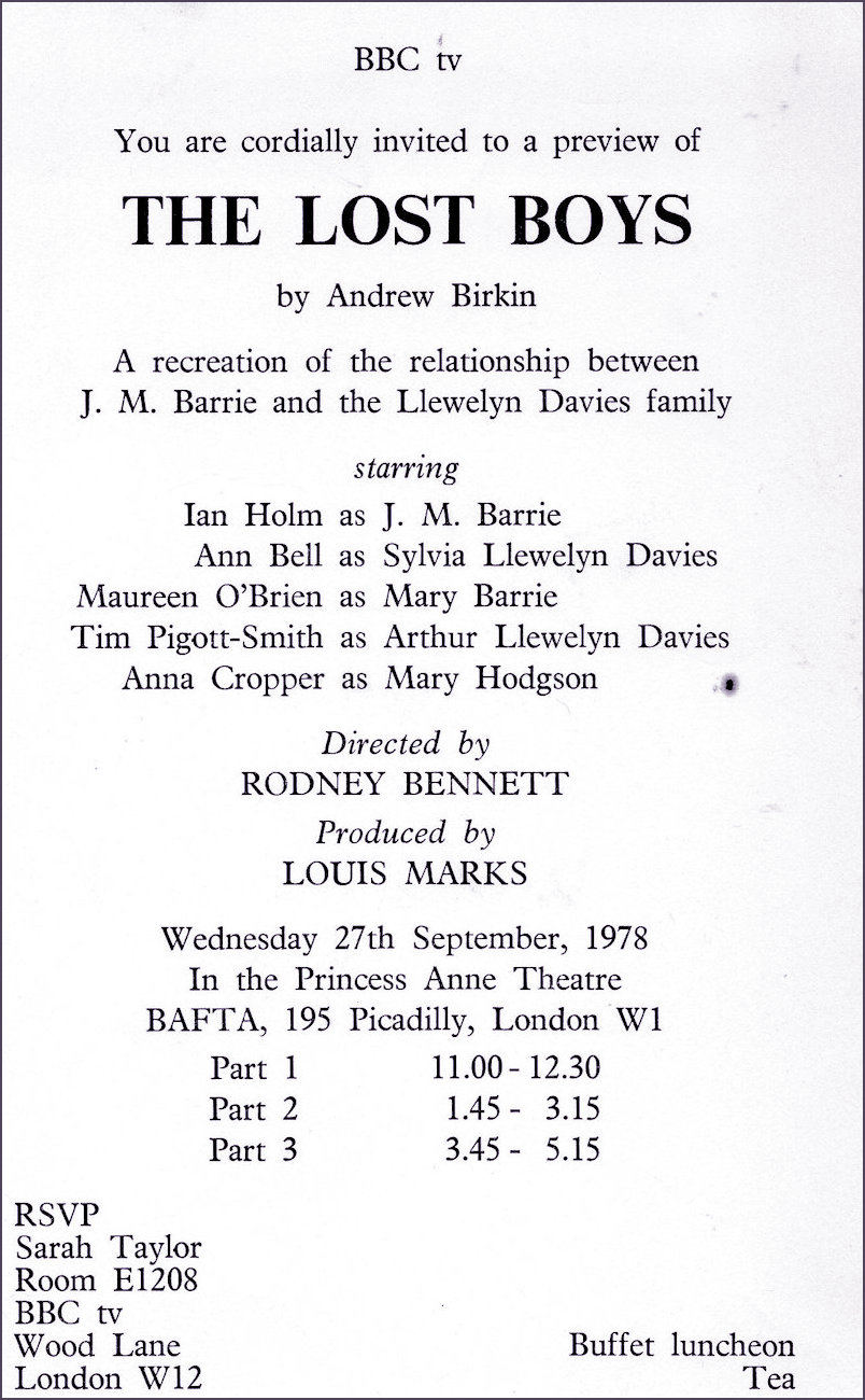 Preview Invitation at Bafta