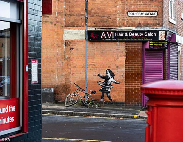 Banksy found on Rothesay Avenue