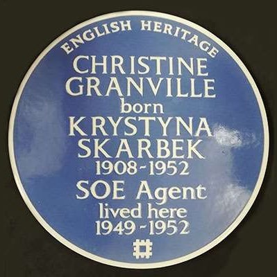 Blue Plaque awarded to Katarzyna Skarbek