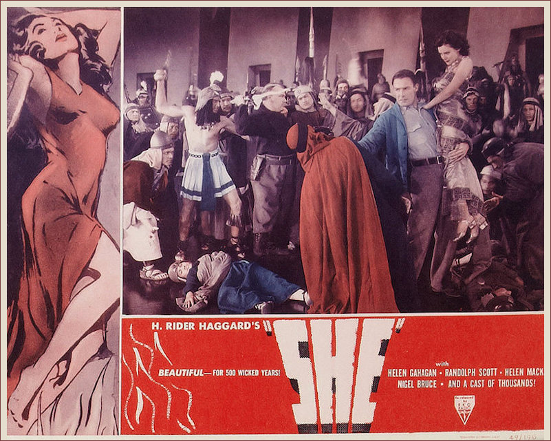 A magnificent set of 8 Lobby Cards for the 1935 version of She