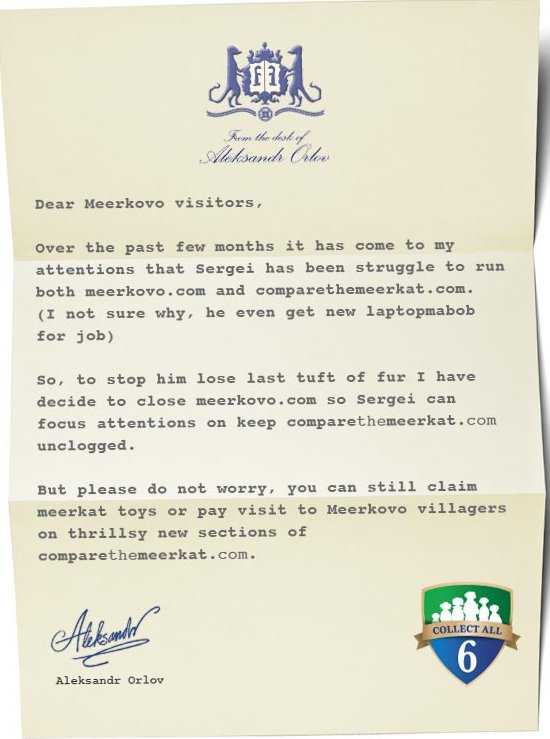 Meerkovo letter