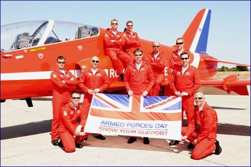 Armed Forces Day Red Arrows