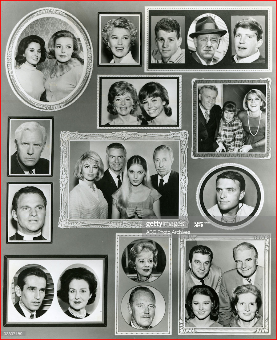 A composite of the early characters from Peyron Place