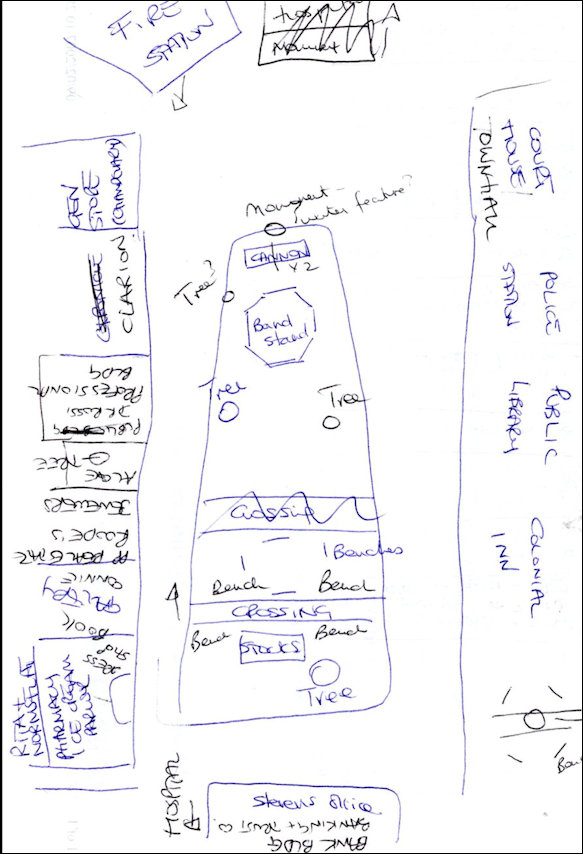 My original Map of the Peyton Place Green