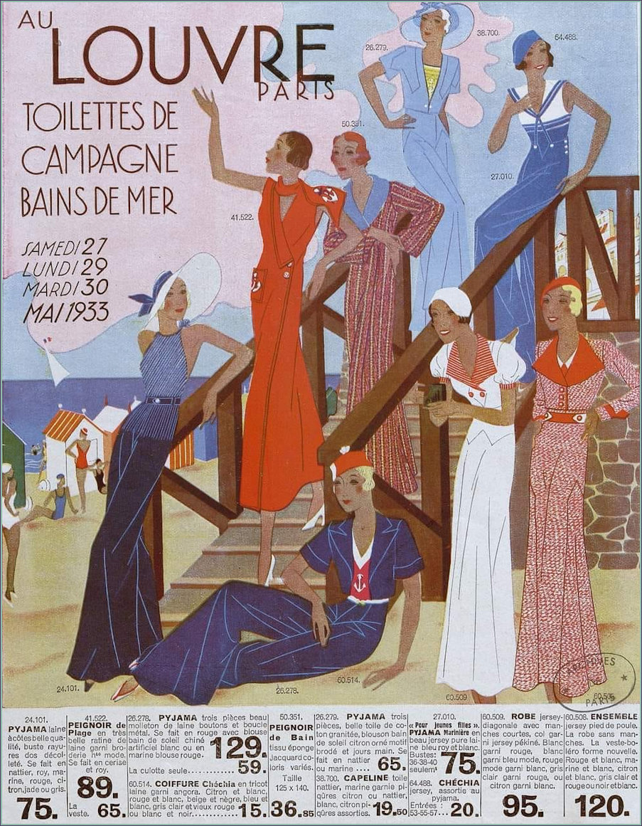 French Fashion Catalogue page