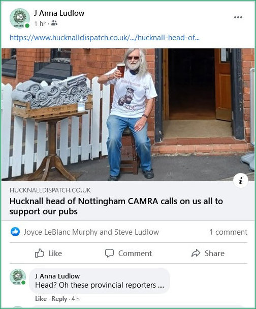 Andrew on Fb post lock-down Guru