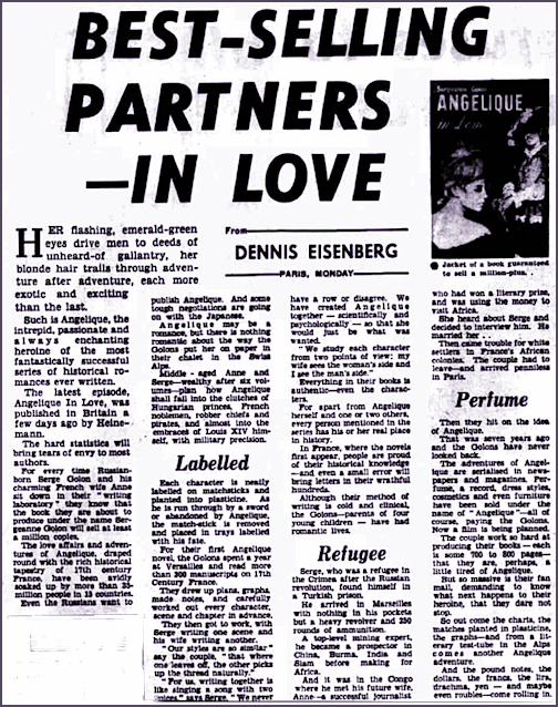 Article in Daily Herald 1963 mapping characters