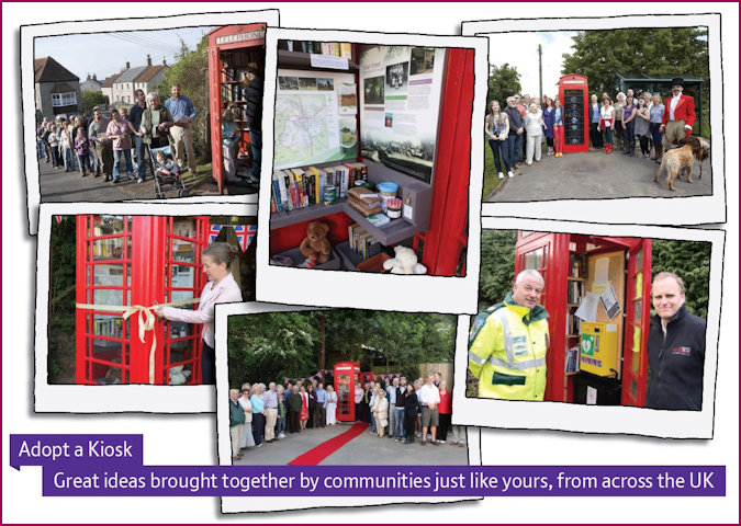 Adopt a Kiosk Scheme various examples