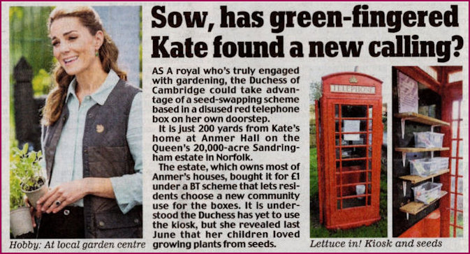 Duchess of Cambridge Seed Kiosk