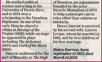 Henry Darrow obit part 2