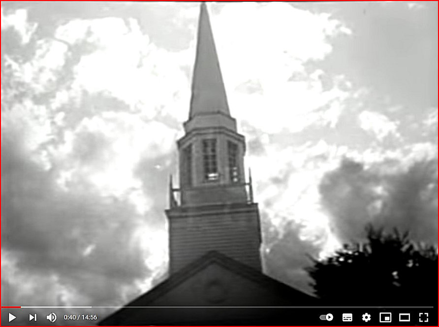 The iconic Peyton Place Church Spire
