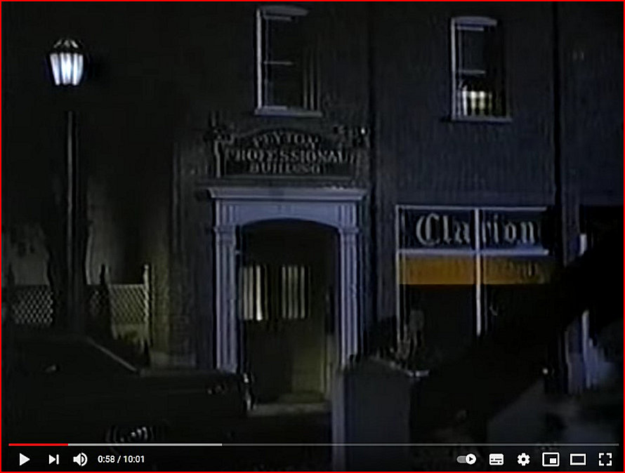 The Clarion at night