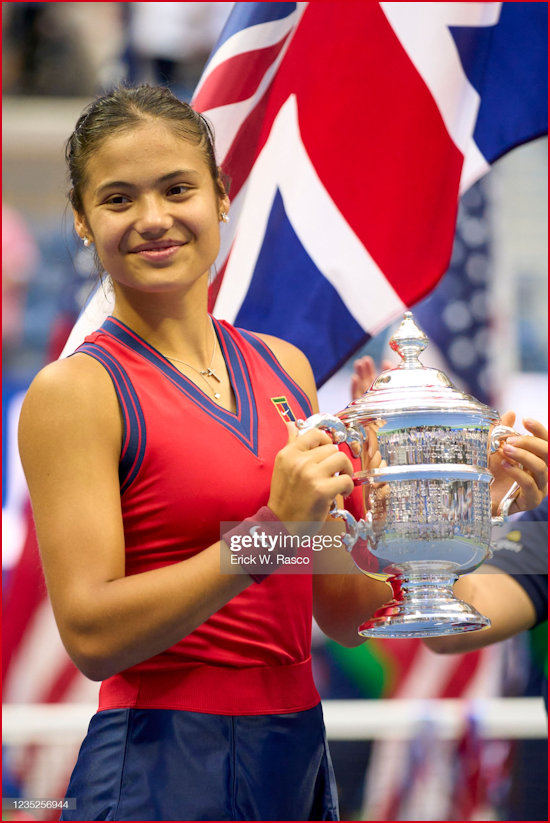 Champion Emma with Union Jack backcloth