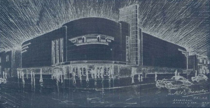 Negative image of Byron Drawing