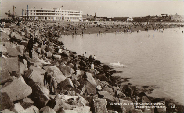 Midland Hotel and rocks