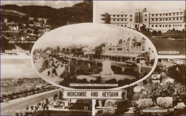 Multiview postcard of Morecambe