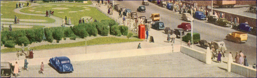 Detail of car park postcard