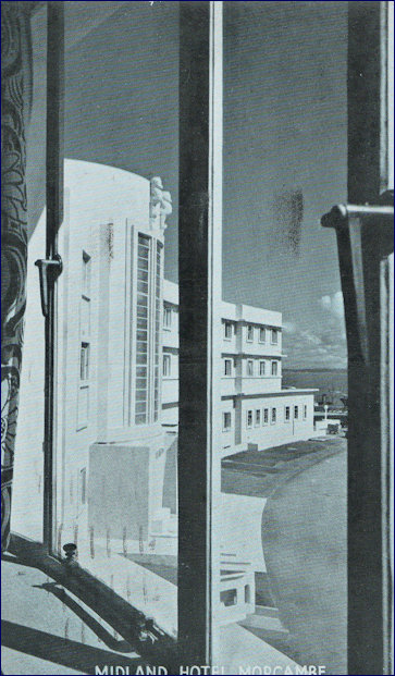 View of the curve of the hotel from a bedroom window