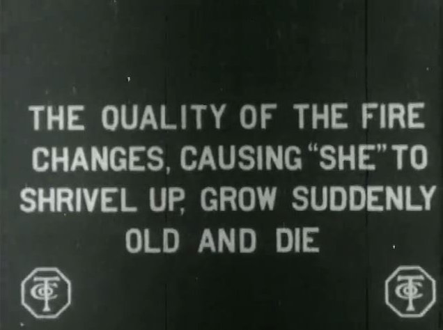 Dialogue telling us of the reverse properties of the fire